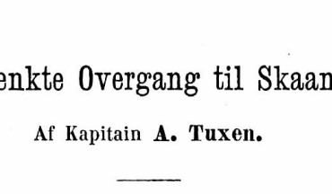 Den paatænkte Overgang til Skaane 1809