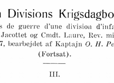 En Divisions Krigsdagbog - III