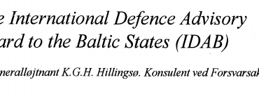 The International Defence Advisory Board to the Baltic States (IDAB)