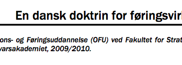 En dansk doktrin for føringsvirksomhed